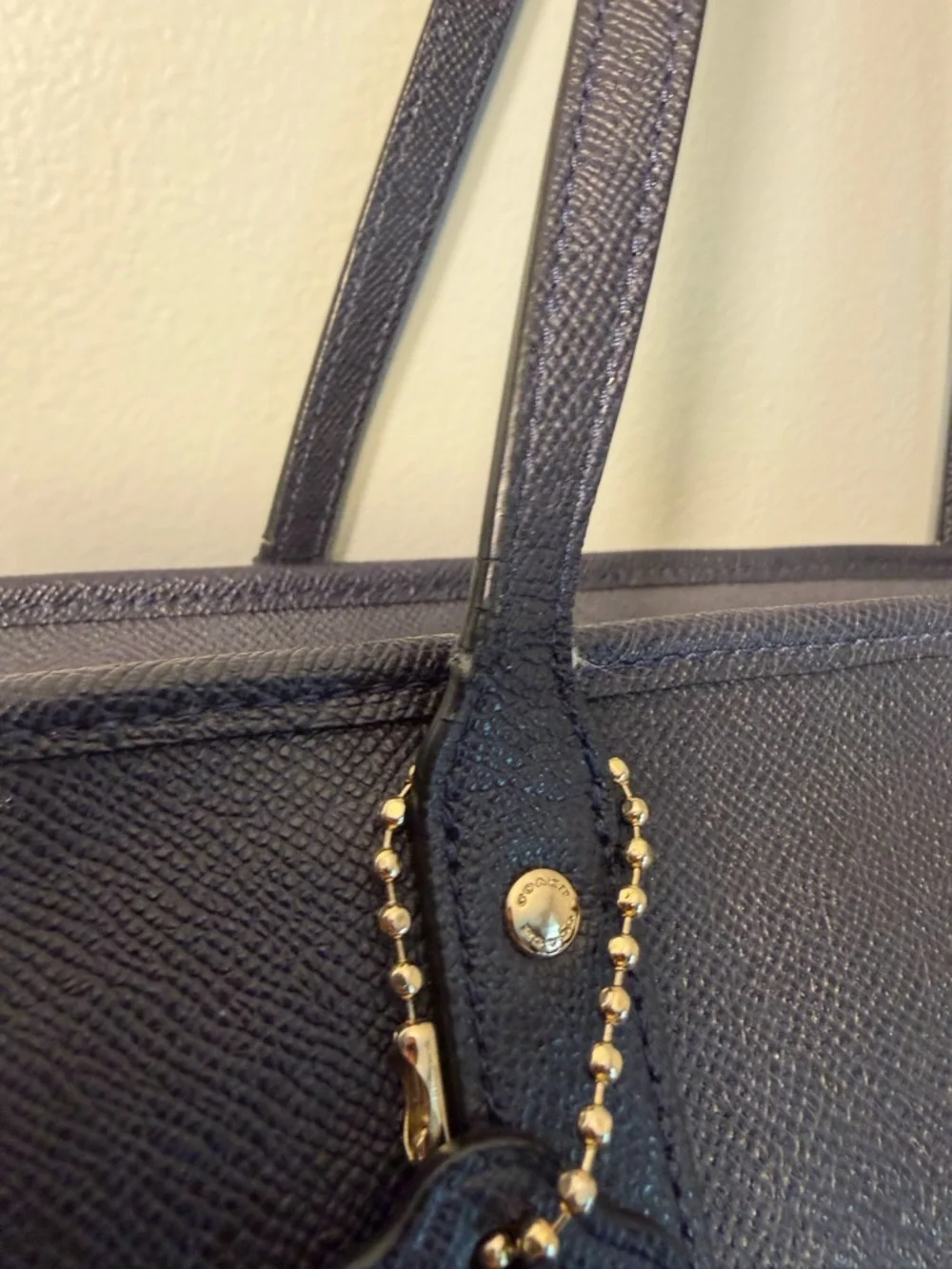 Coach Navy City Tote